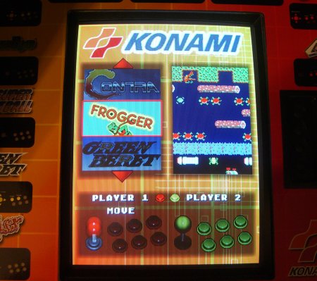 [Konami Arcade menu]