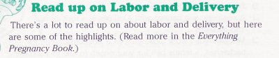 [Read up on labor and delivery]