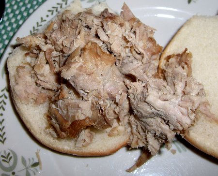 [Troutman's BBQ on a bun]