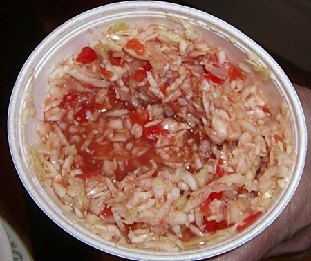 [Troutman's red slaw]