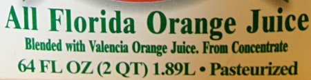 [Orange juice carton - from concentrate]